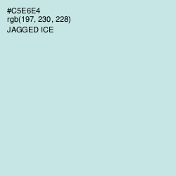 #C5E6E4 - Jagged Ice Color Image